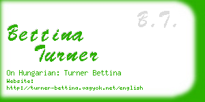 bettina turner business card